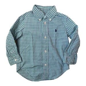 Ralph Lauren Plaid Cotton Poplin 2T Shirt